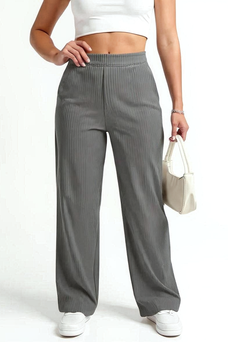 Bløde Fløjlsbukser Med Afslappet Stil