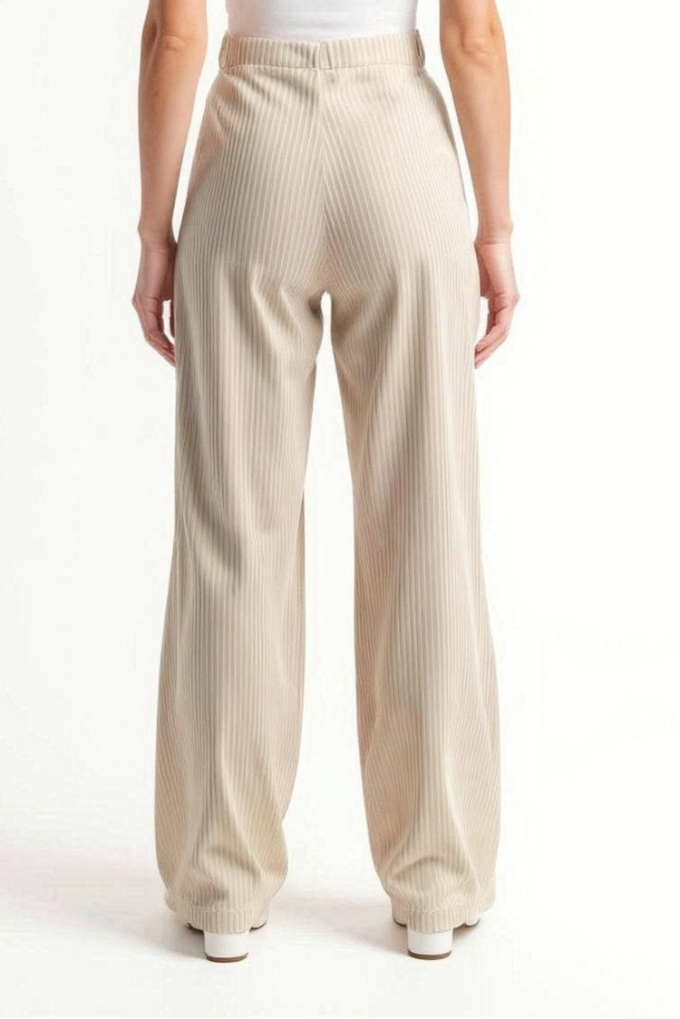 Bløde Fløjlsbukser Med Afslappet Stil