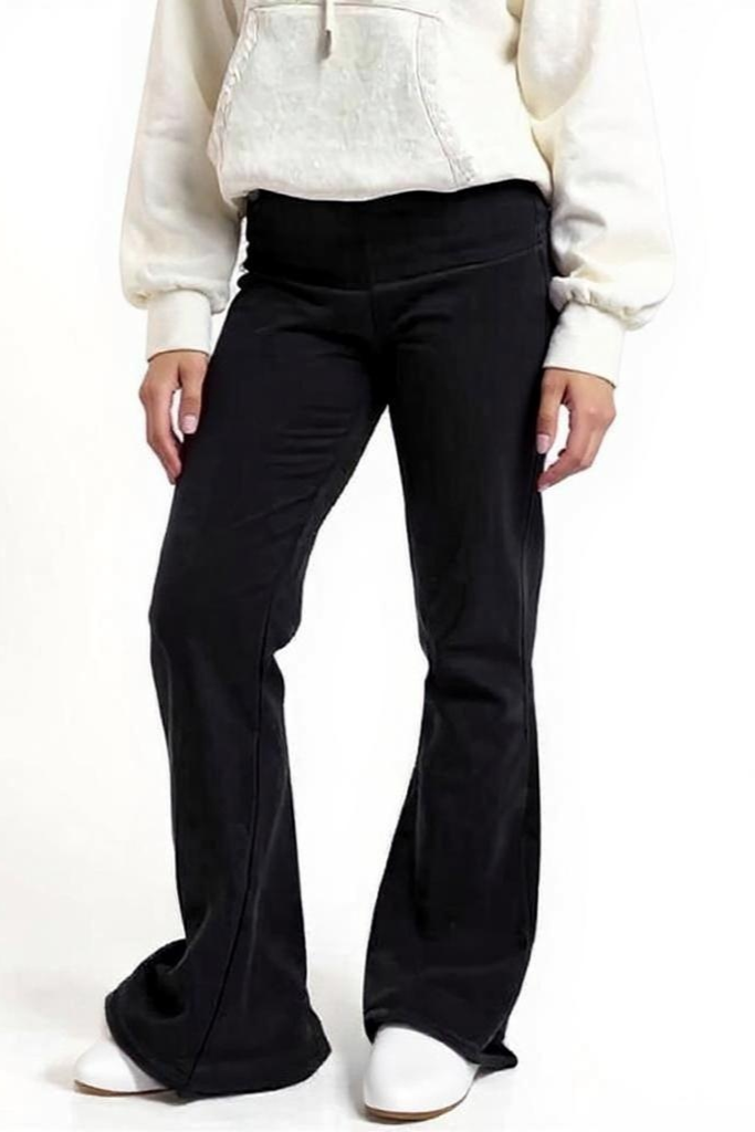 Bløde Flared Bukser Med Lav Talje