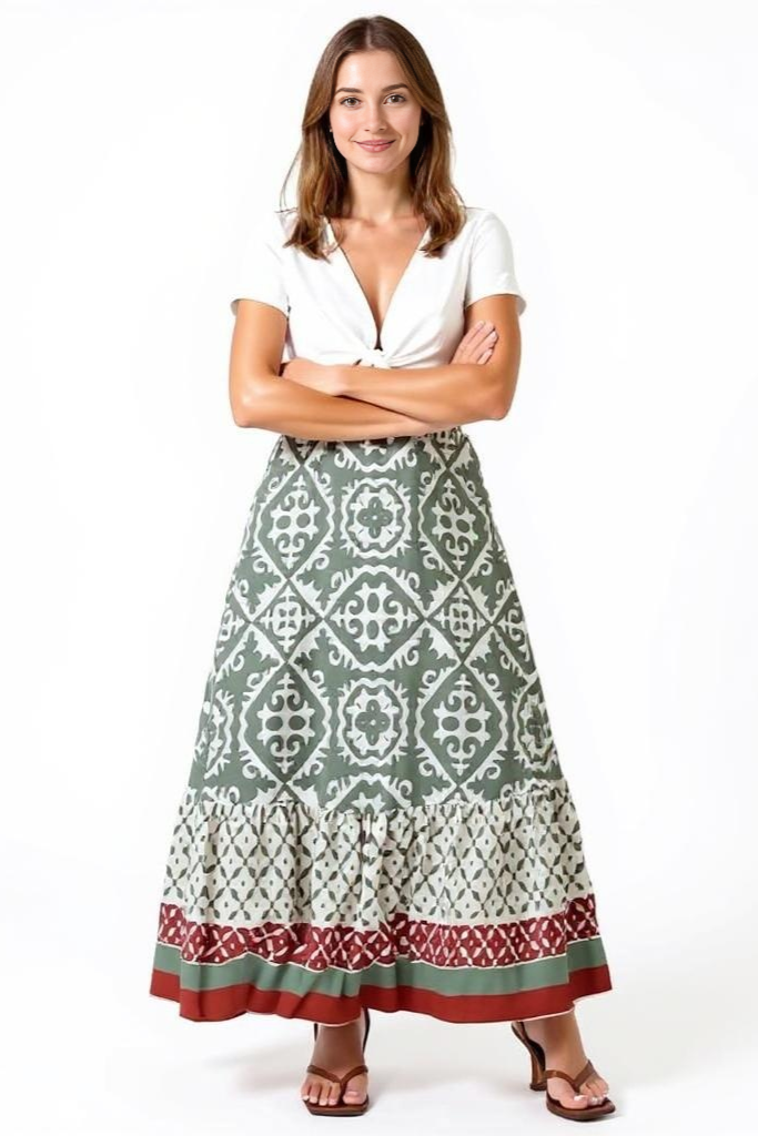 Boho-Inspireret Nederdel