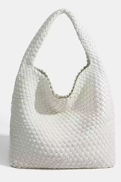 Flettet Skuldertaske I Læderlook