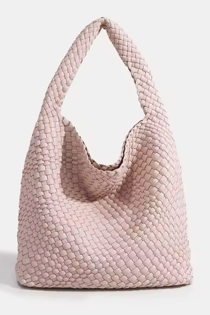 Flettet Skuldertaske I Læderlook