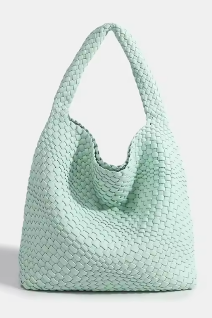 Flettet Skuldertaske I Læderlook