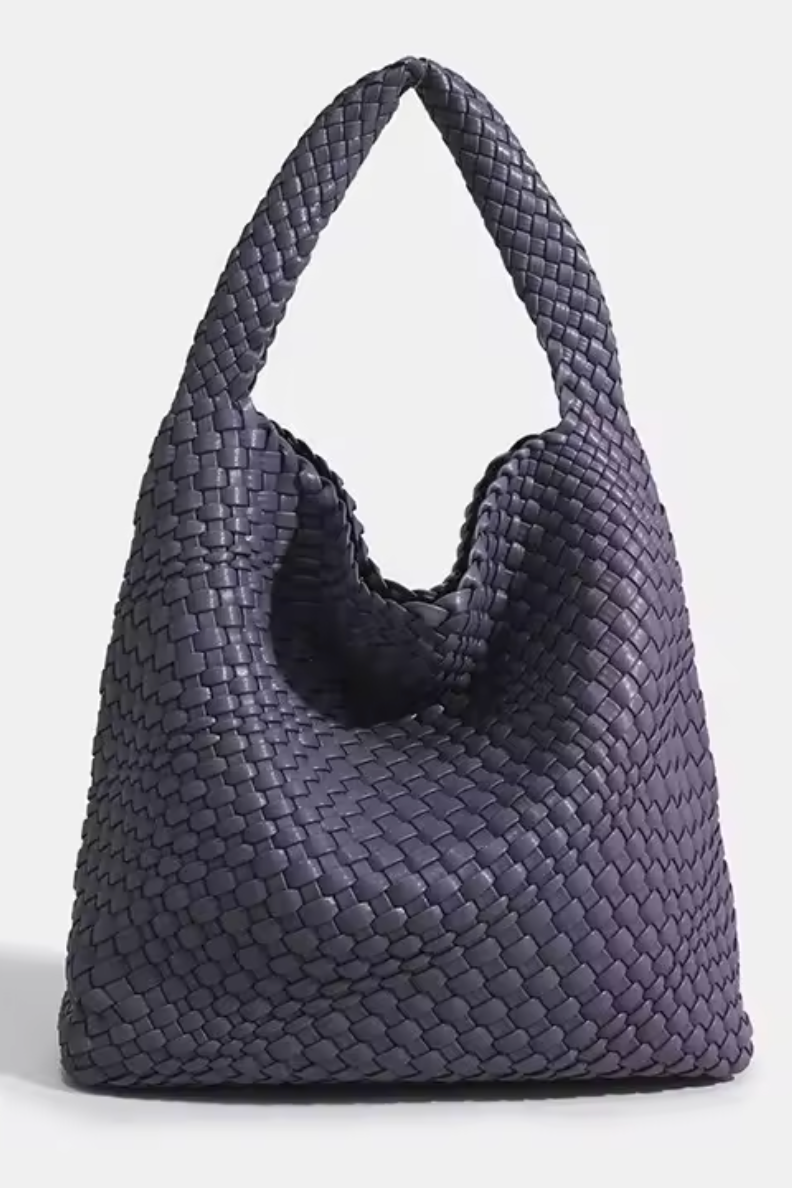 Flettet Skuldertaske I Læderlook