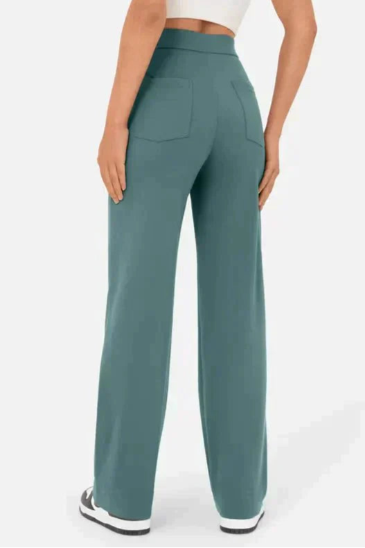 Højtaljede Bukser Med Stretch