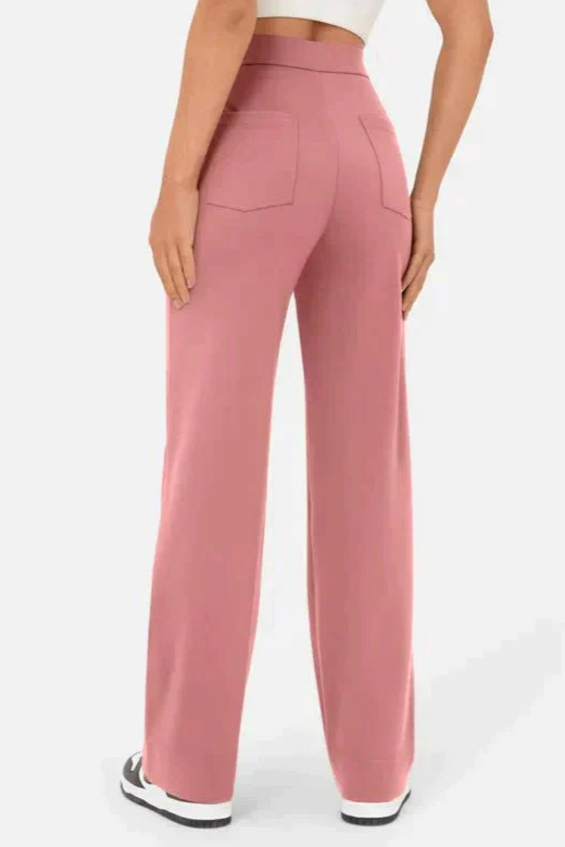 Højtaljede Bukser Med Stretch