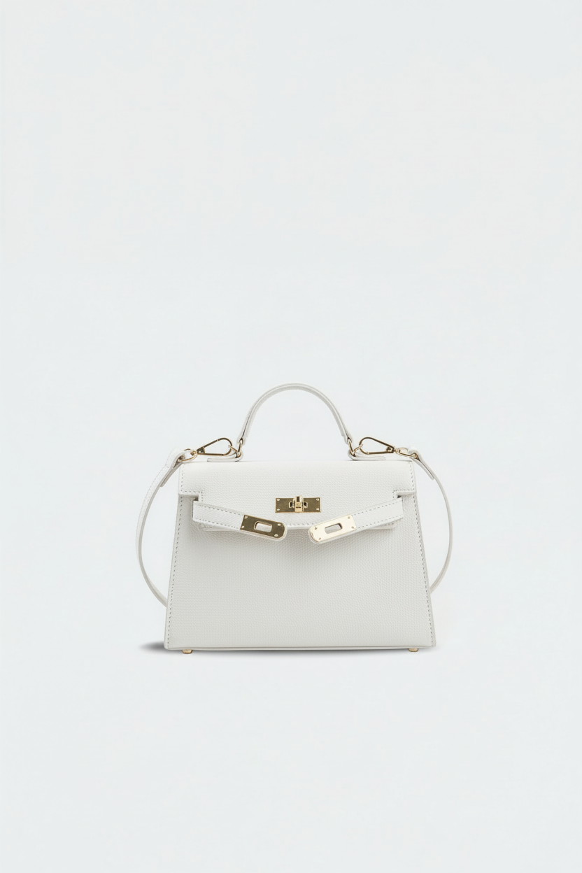 Håndtaske Med Skulderrem - Knækket Hvid 1/0