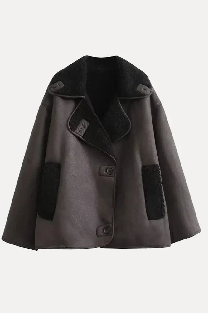 Jakke Med Blød Kravekant - Brun 2.0