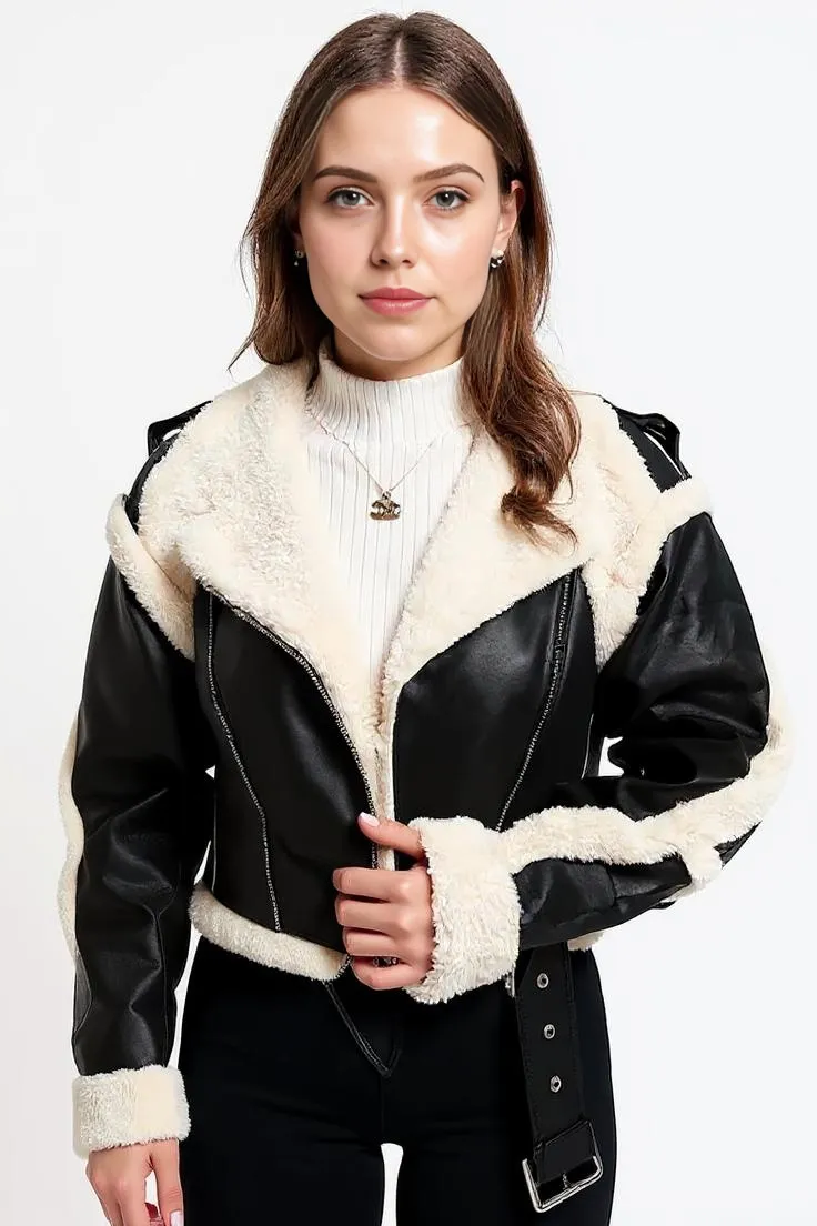 Jakke Med Blød Teddyfor