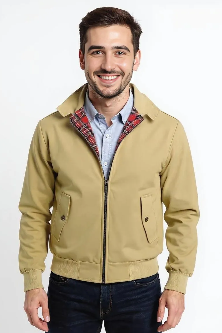 Jakke Med Rudemønster