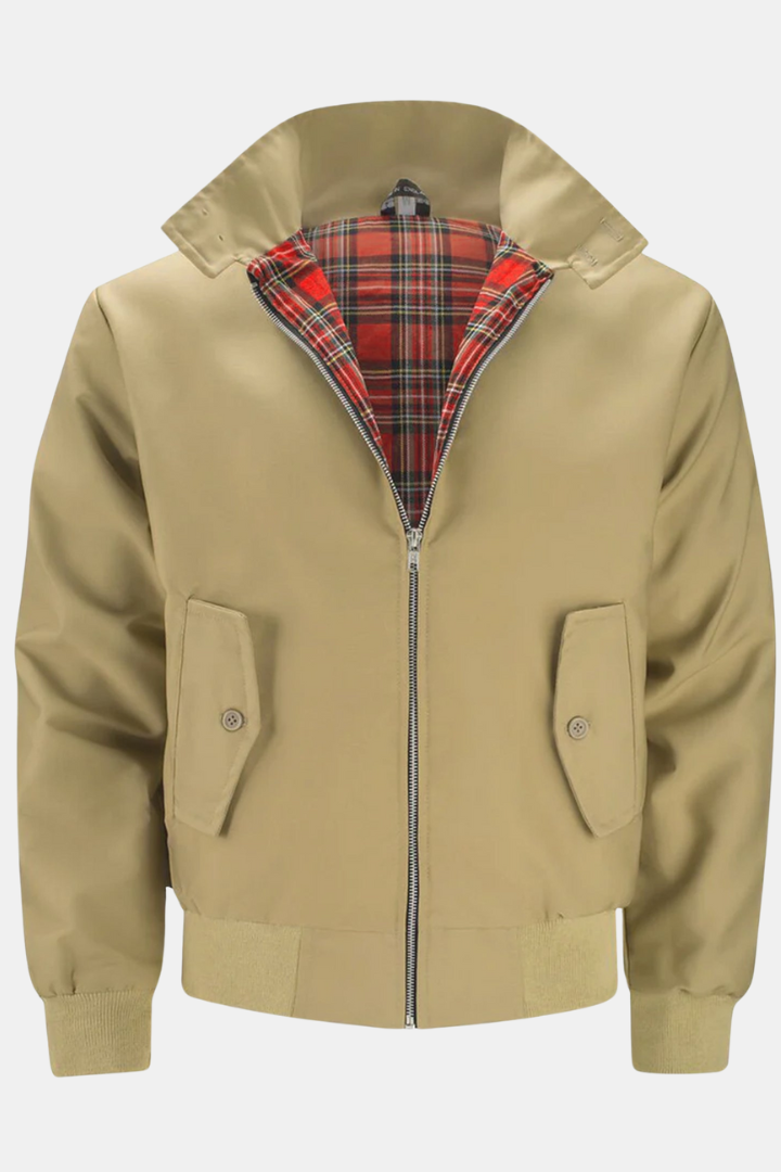 Jakke Med Rudemønster