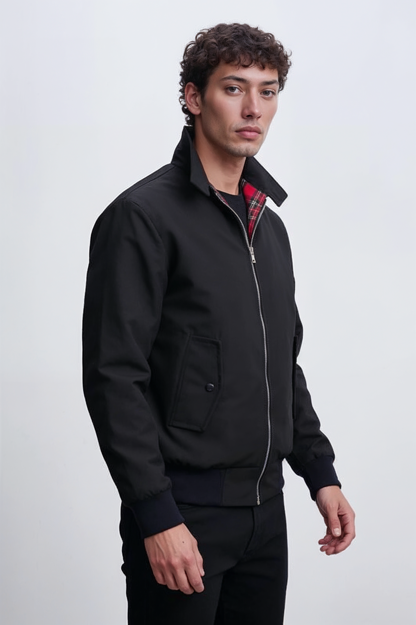 Jakke Med Rudemønster - Sort 1.1