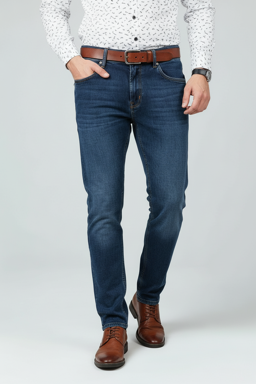 Jeans Med Stretch - Mørk Denim 1.2
