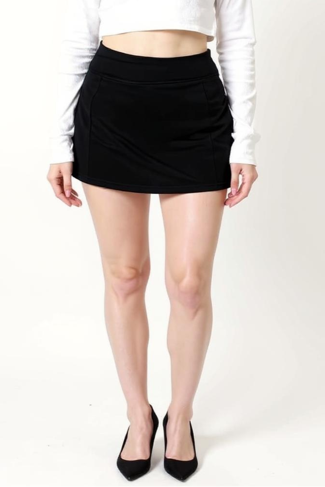 Kort Nederdel Med Høj Talje