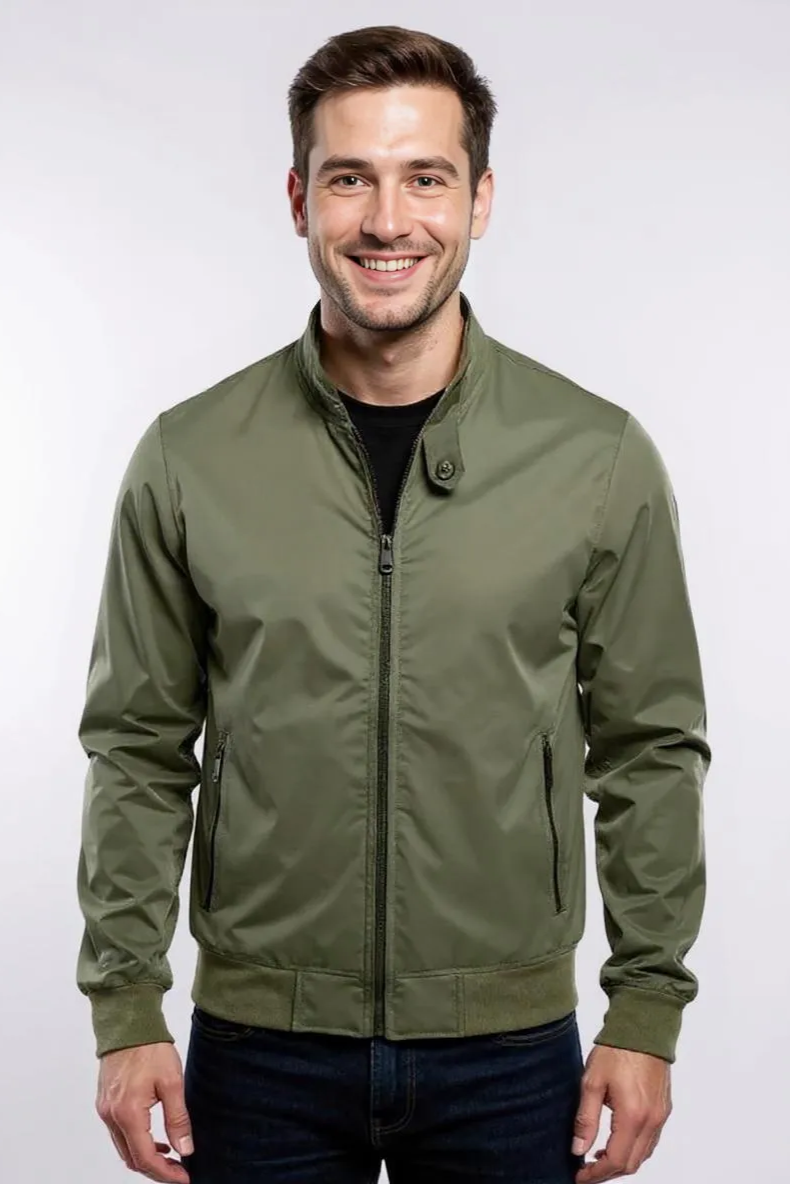 Kort Overgangs Jakke Med Ren Finish