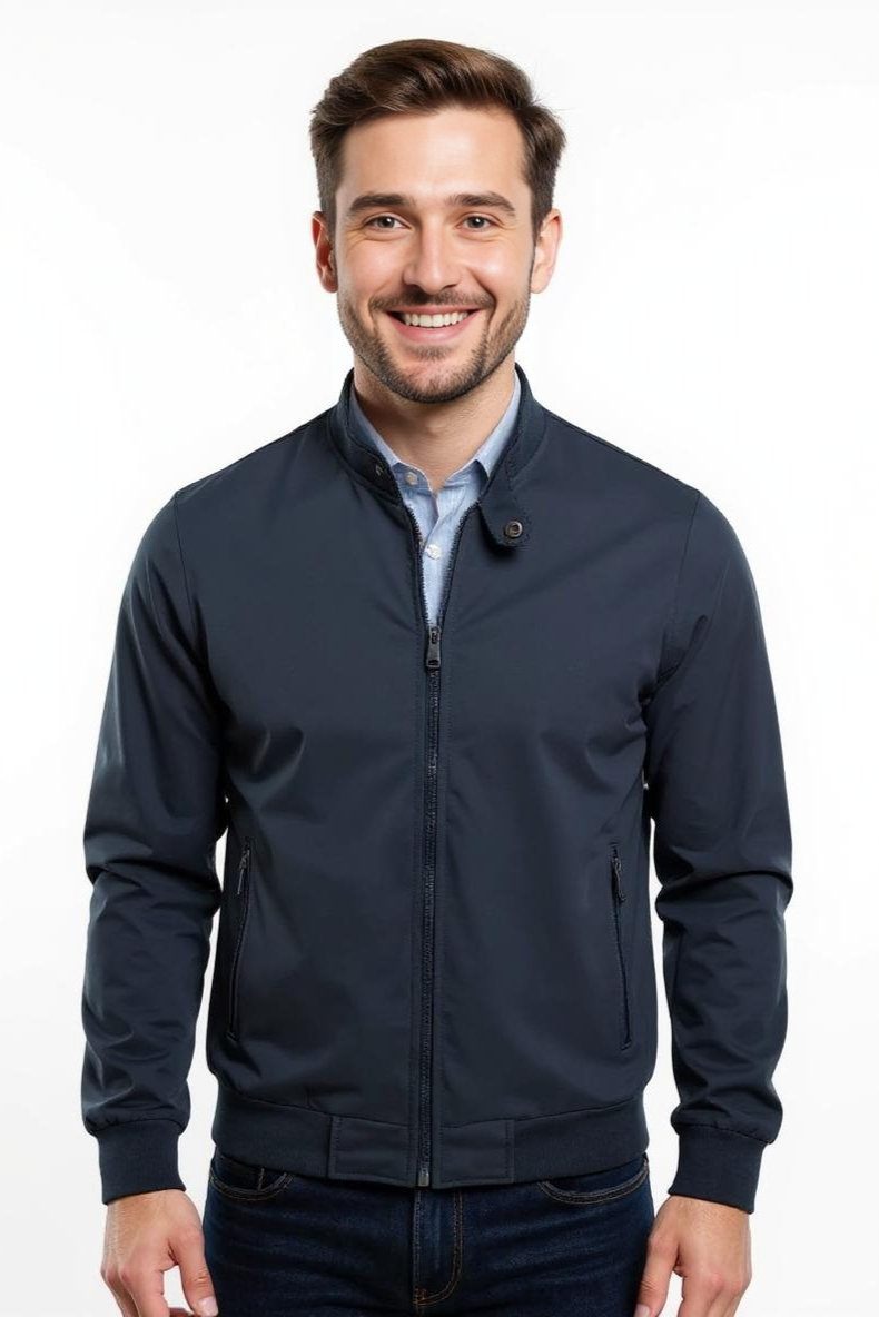 Kort Overgangs Jakke Med Ren Finish