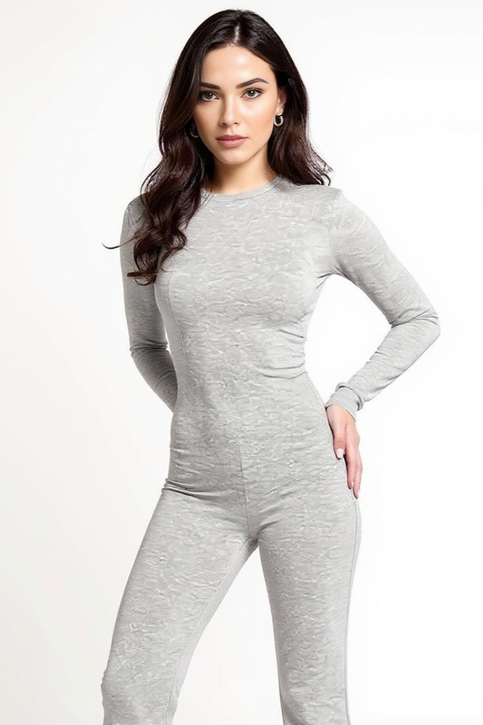 Langærmet Viddeben Jumpsuit