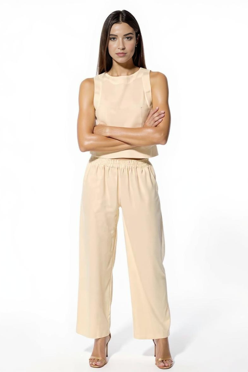 Luftigt Hør Sæt Med Crop