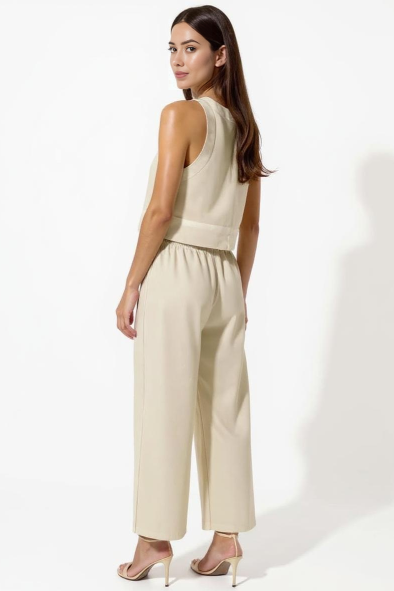 Luftigt Hør Sæt Med Crop