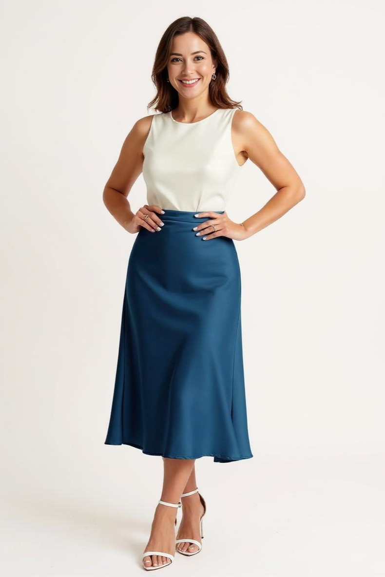 Nederdel Med Høj Talje