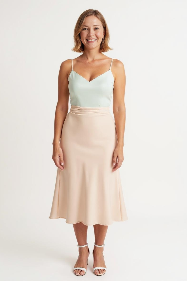 Nederdel Med Høj Talje