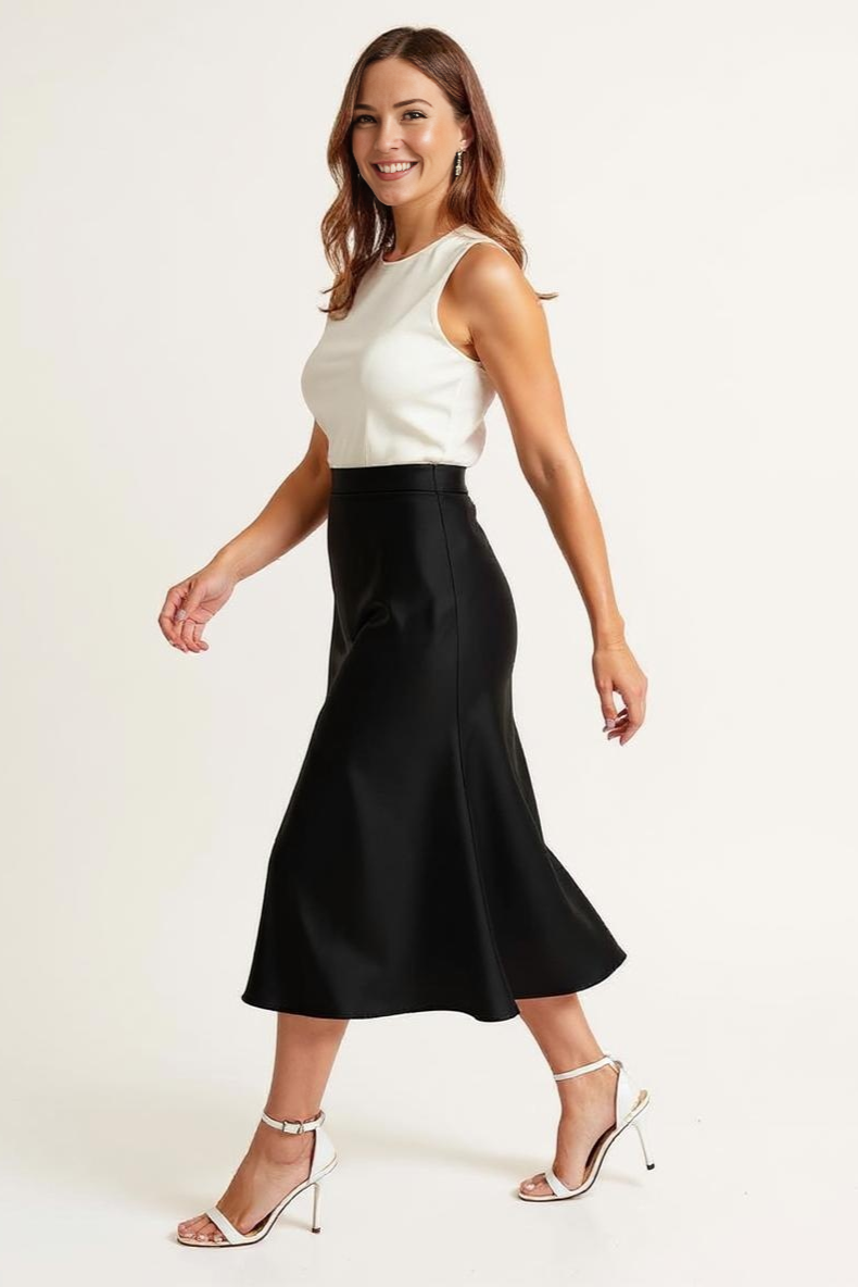 Nederdel Med Høj Talje