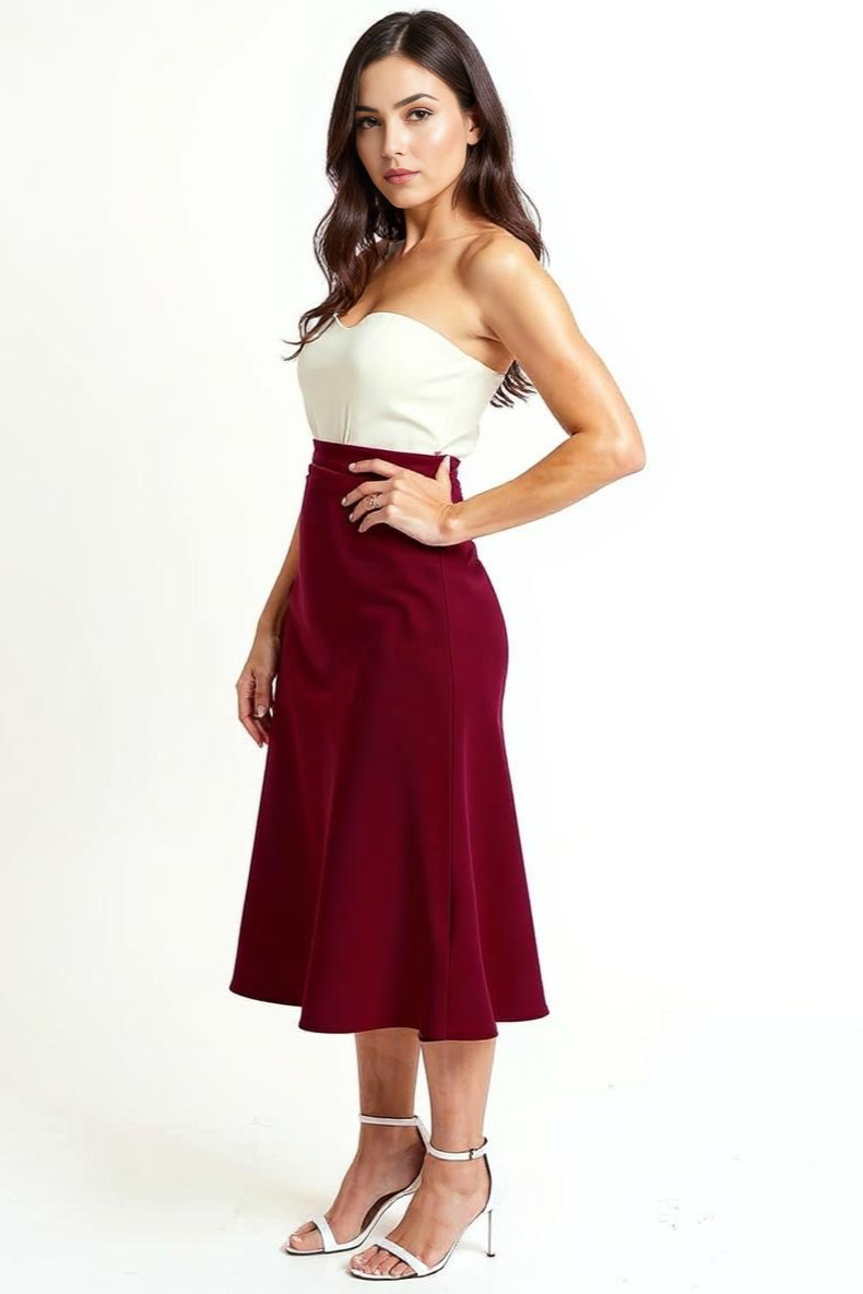 Nederdel Med Høj Talje