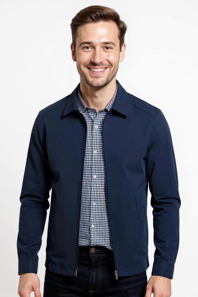 Overgangsjakke Med Mat Overflade