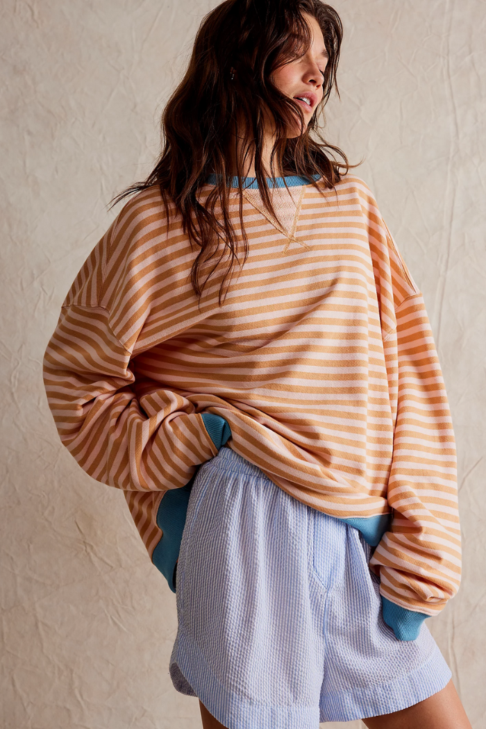 Oversized Sweatshirt Med Blød Struktur