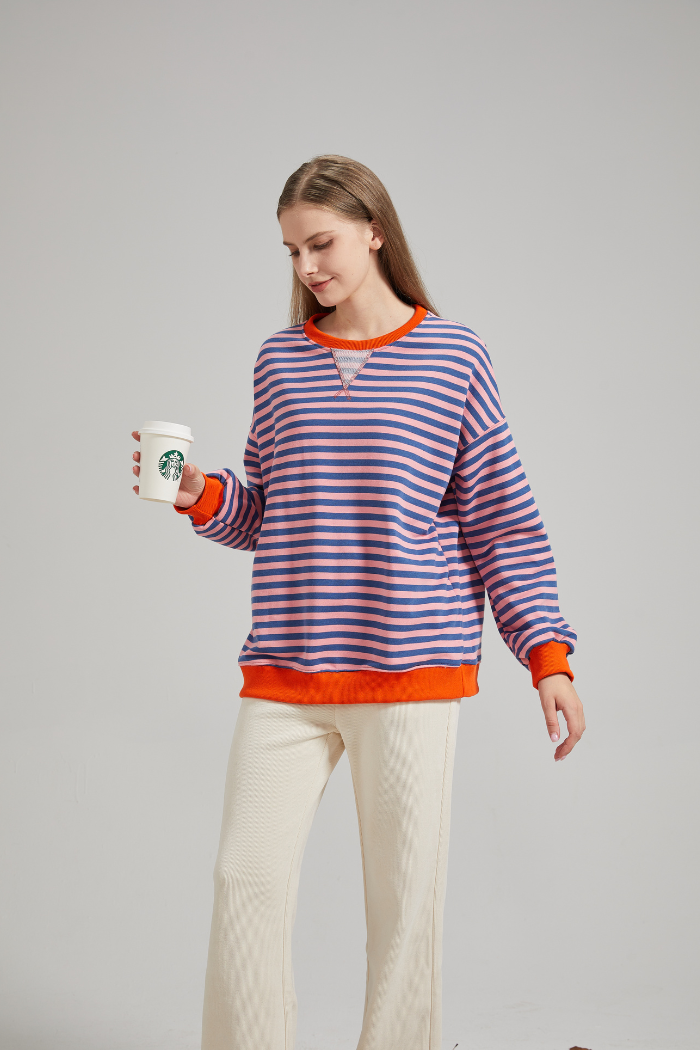 Oversized Sweatshirt Med Blød Struktur