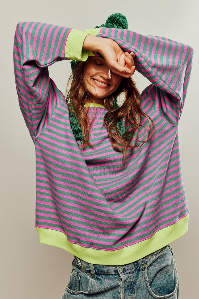 Oversized Sweatshirt Med Blød Struktur