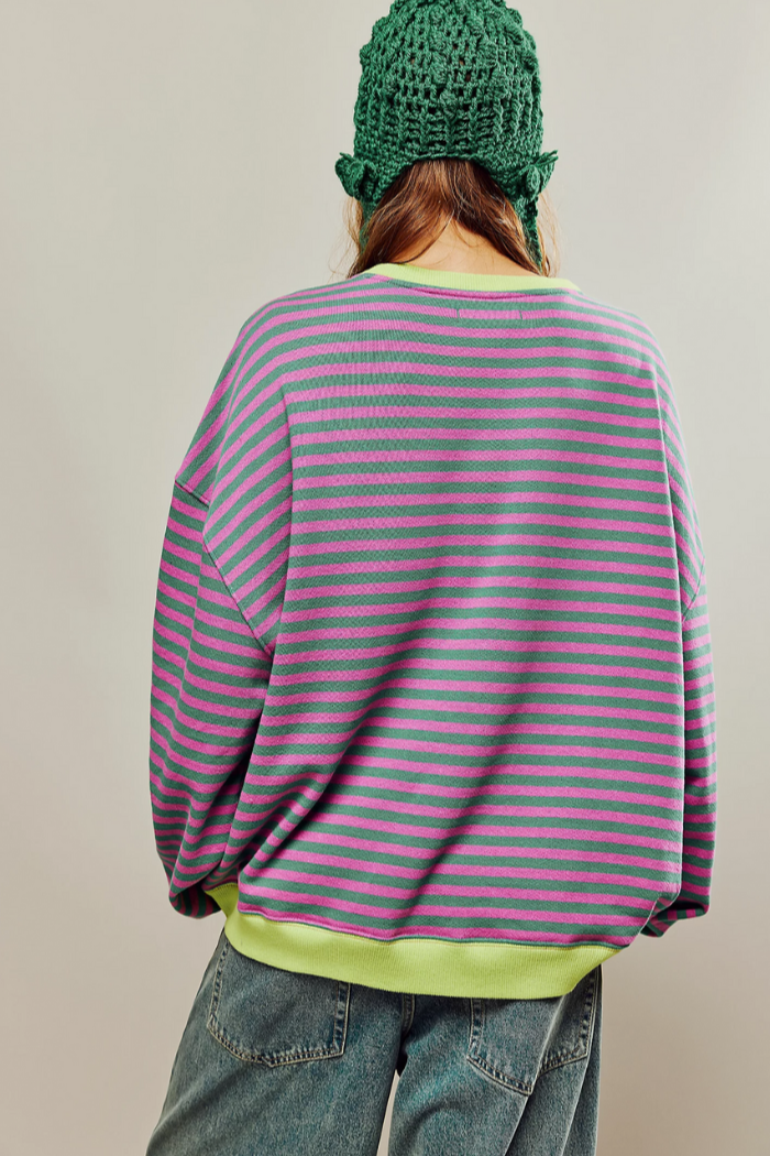 Oversized Sweatshirt Med Blød Struktur