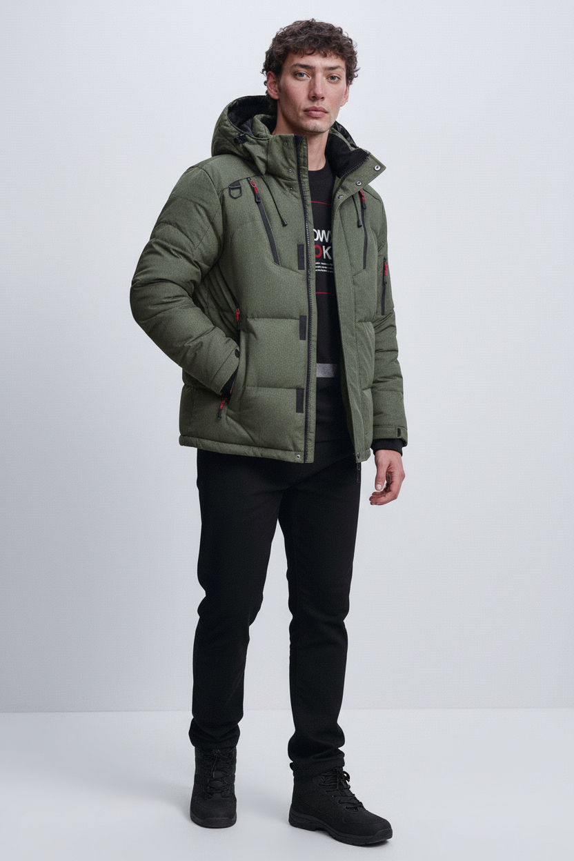 Parka Med Hætte - Armygrøn 1.2