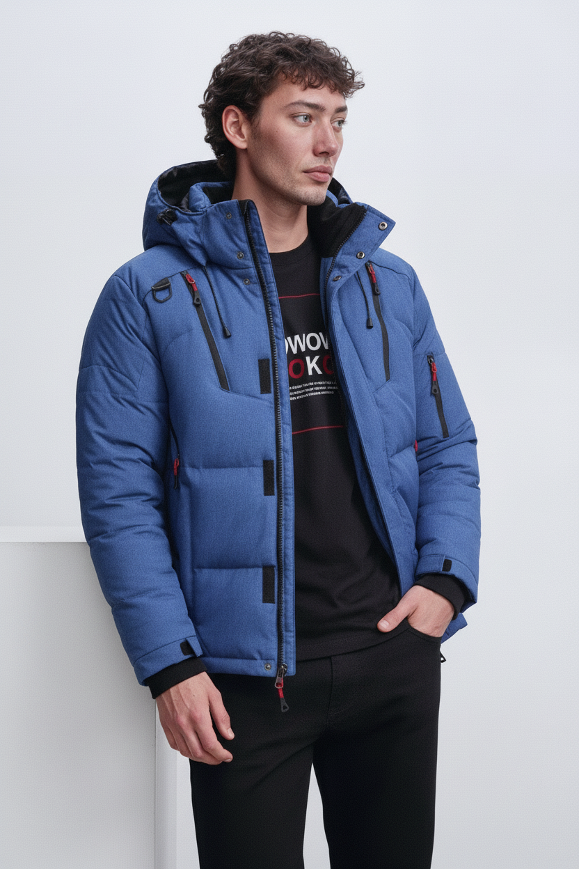 Parka Med Hætte - Blå 1.1