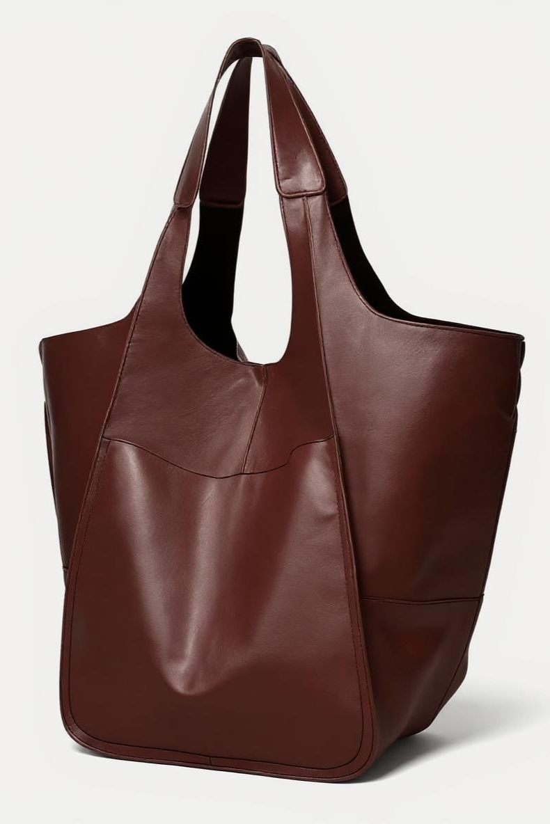 Rummelig Tote Bag I Læderlook