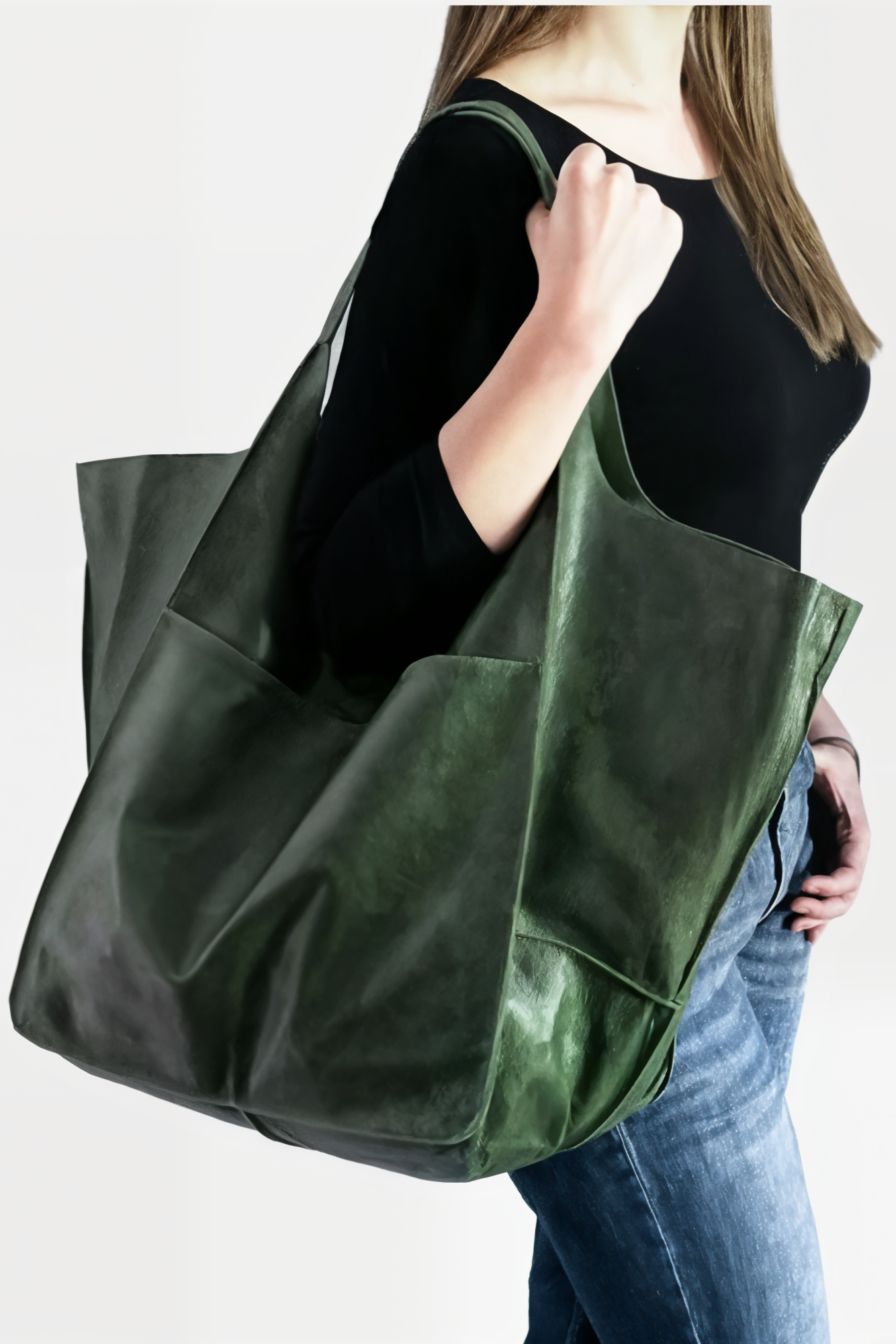 Rummelig Tote Bag I Læderlook