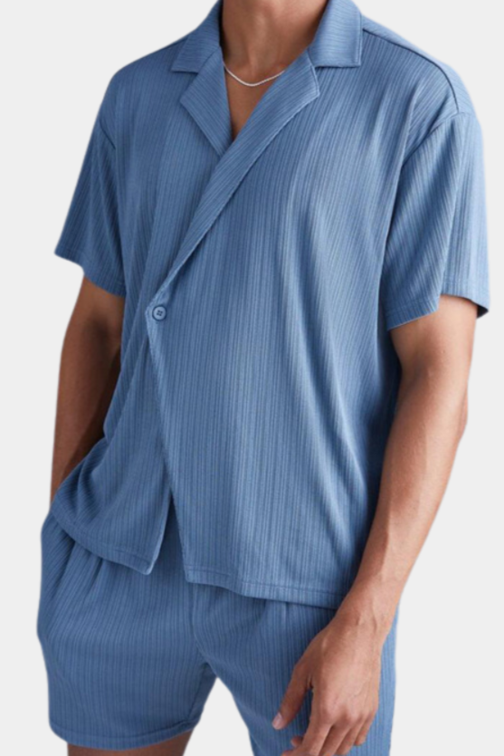 Sæt Med Kortærmet Skjorte Og Shorts