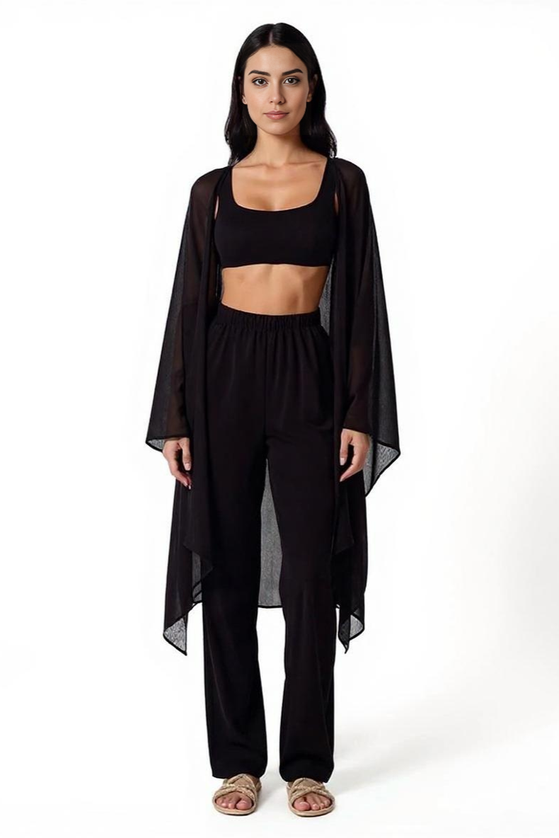 Sæt Med Løs Cardigan