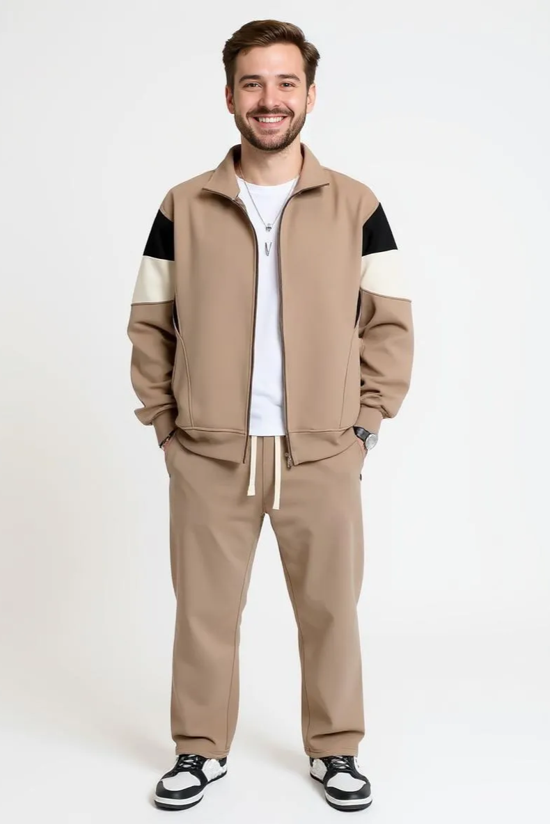 Sæt Med Lynlåstrøje Og Bukser