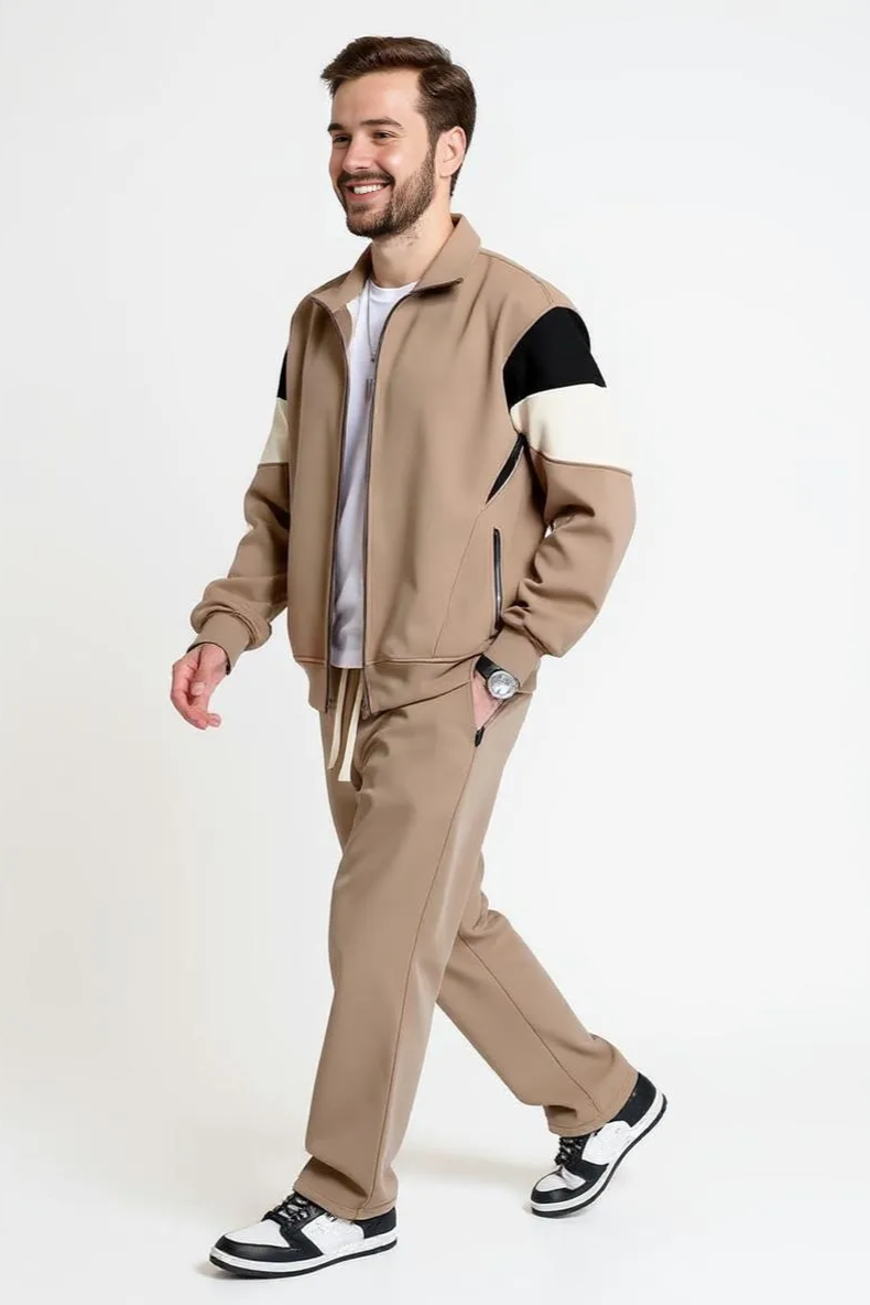 Sæt Med Lynlåstrøje Og Bukser