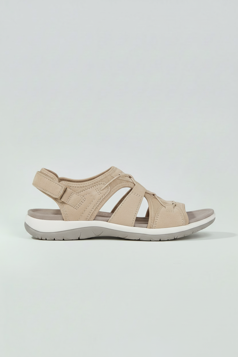 Sandaler Dame | Justerbare Remme med Støtte - Khaki