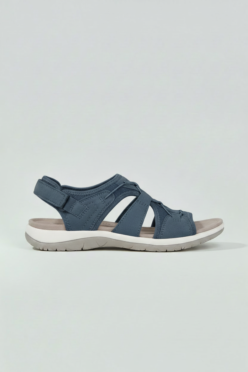 Sandaler Dame | Justerbare Remme med Støtte - Marineblå