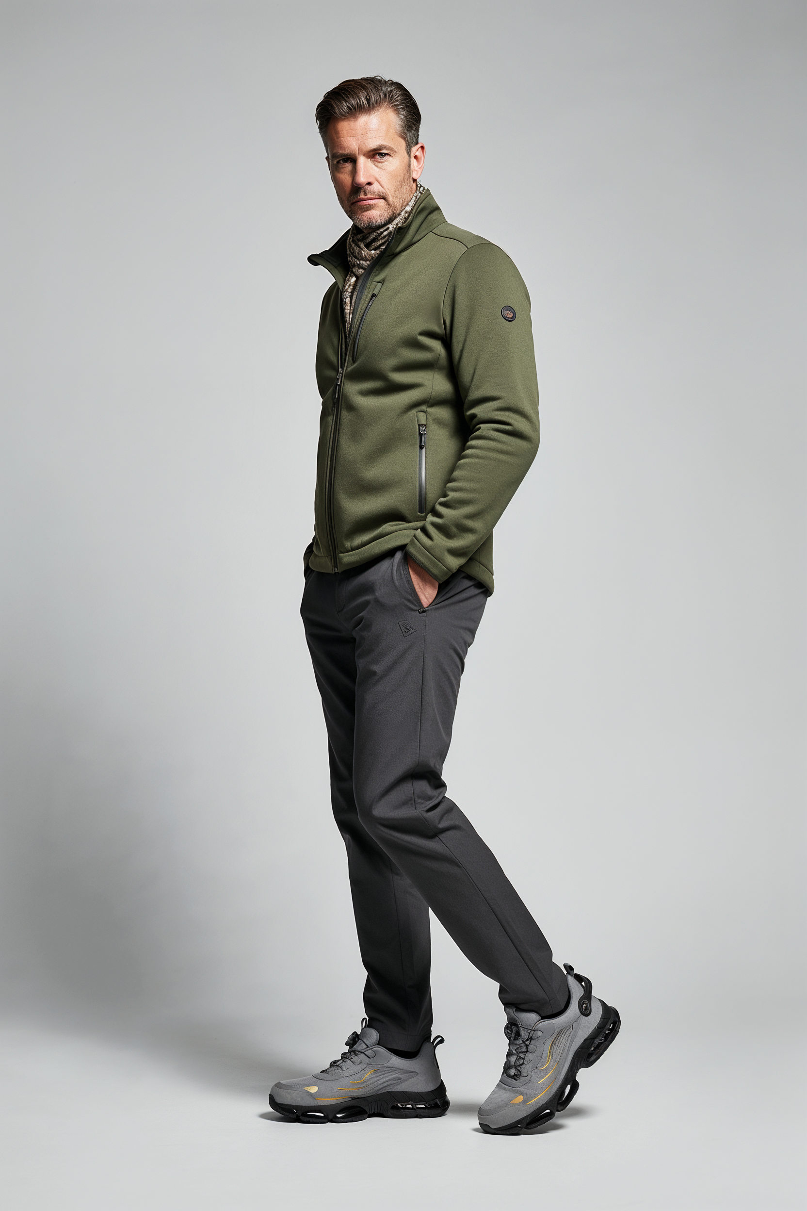 Sikkerhedssko Herre | Stålkappe med Drejelukning - Grå 2/0