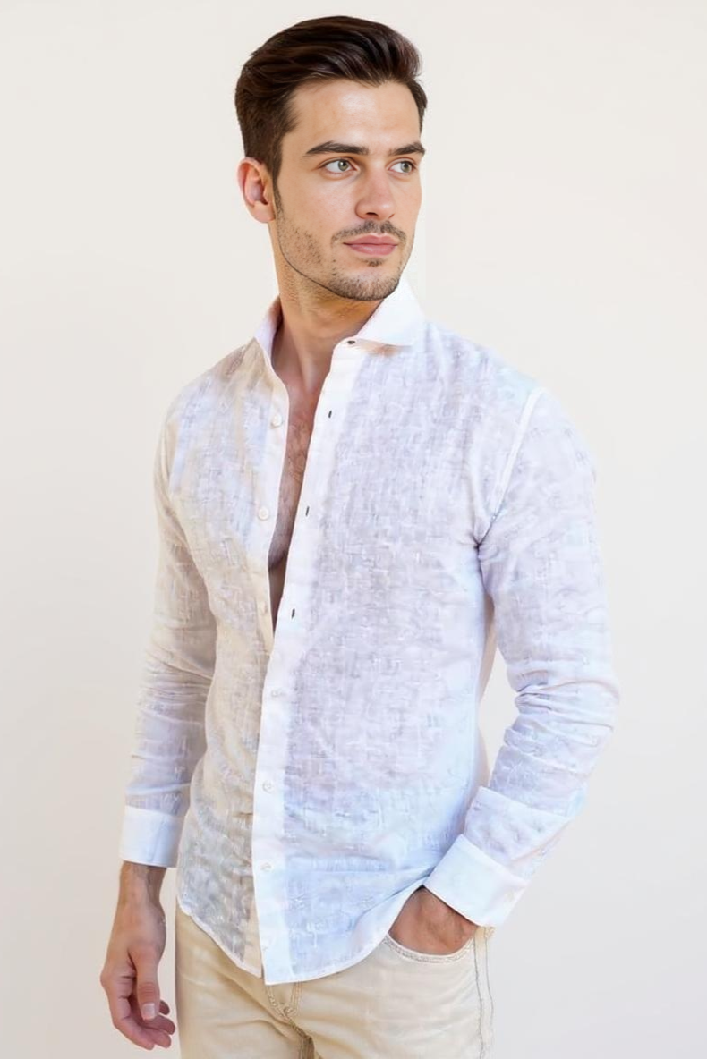 Skjorte Med Let Struktur