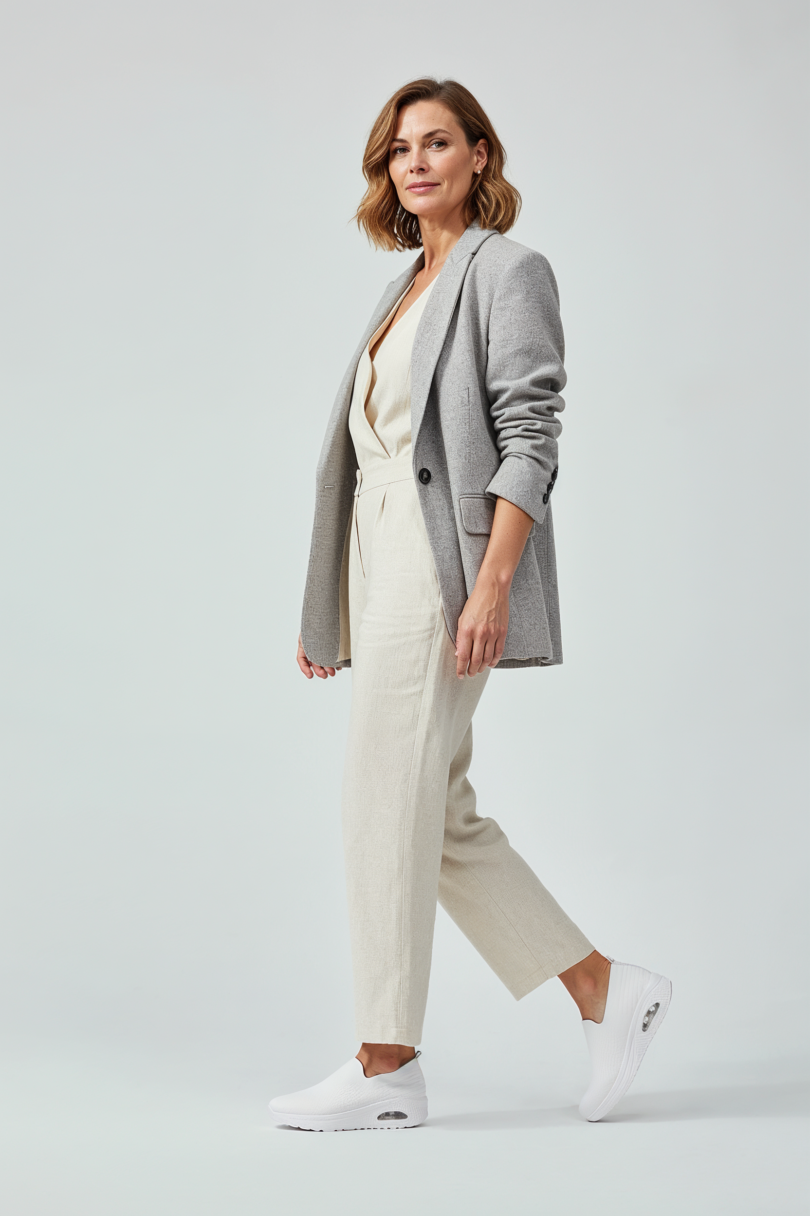 Sneakers Dame | Slip-on med Støddæmpning - Hvid 2/0