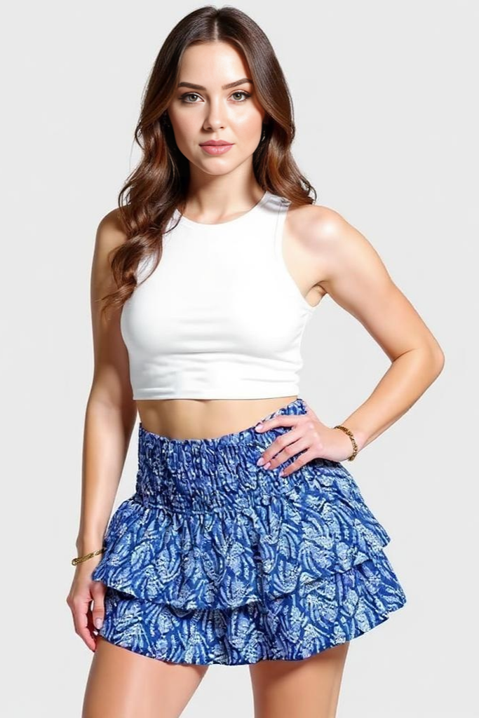 Sommer Nederdel Med Rynker