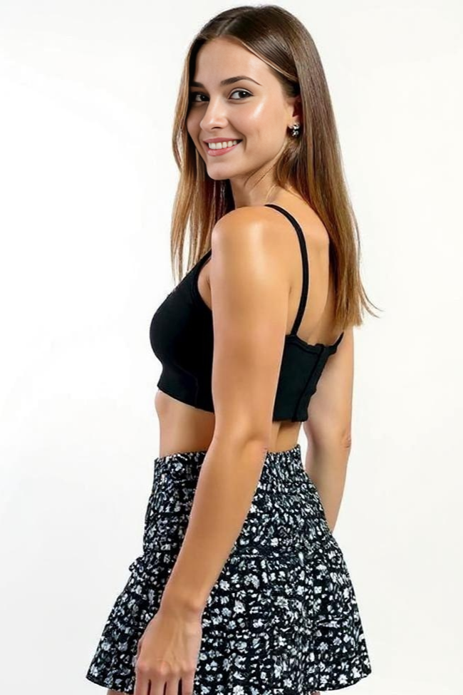 Sommer Nederdel Med Rynker