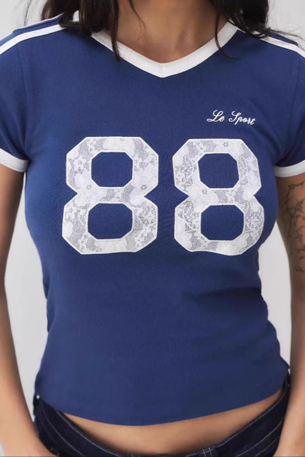 Sporty Kortærmet Tætsiddende Top