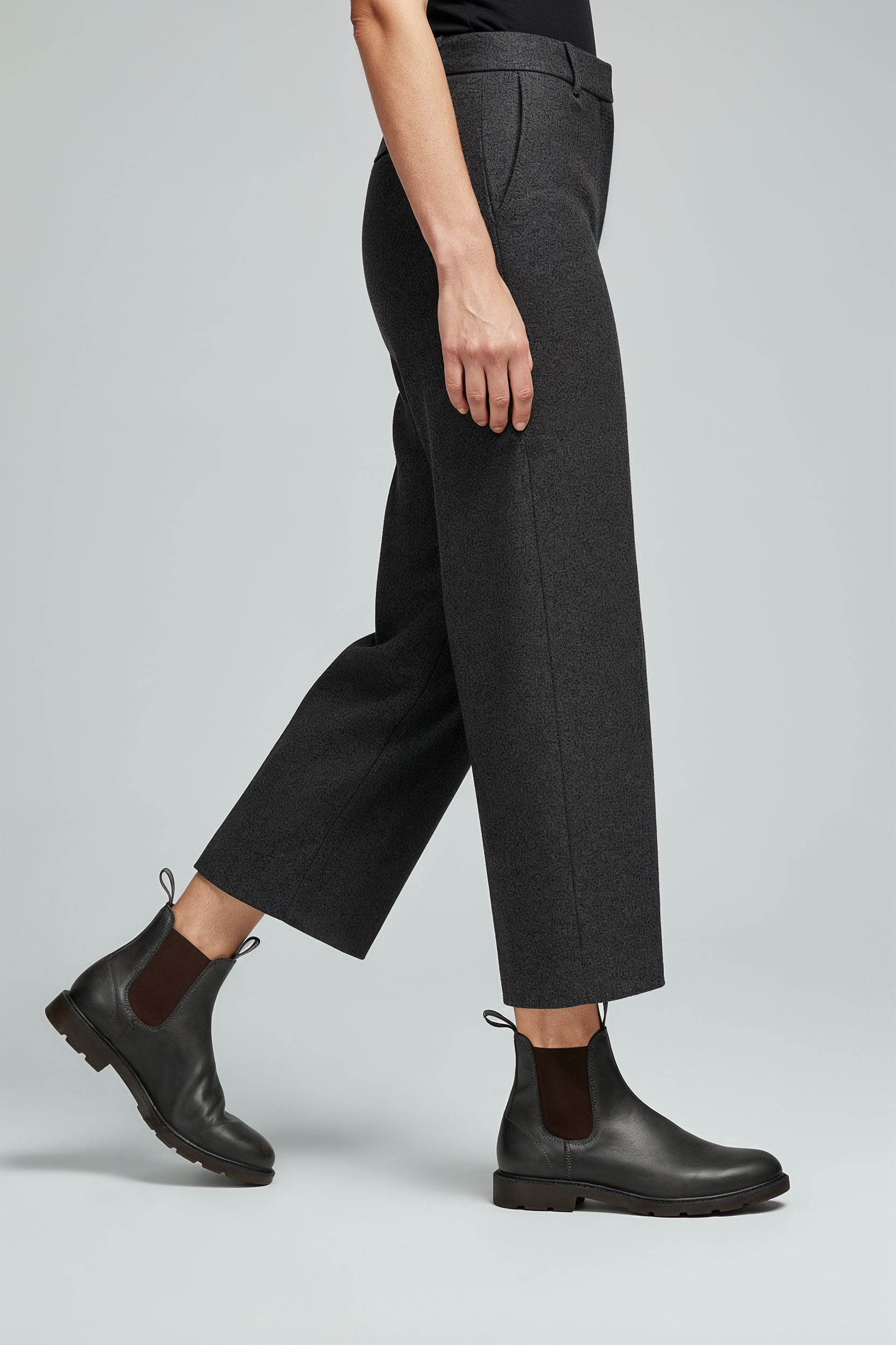 Støvler Dame | Elastiske Indsatser med Profilsål - Grå 2/0