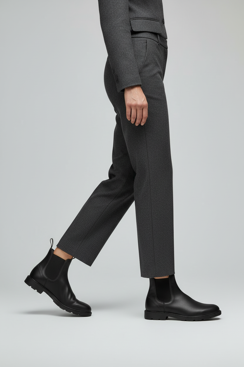 Støvler Dame | Elastiske Indsatser med Profilsål - Sort 2/0